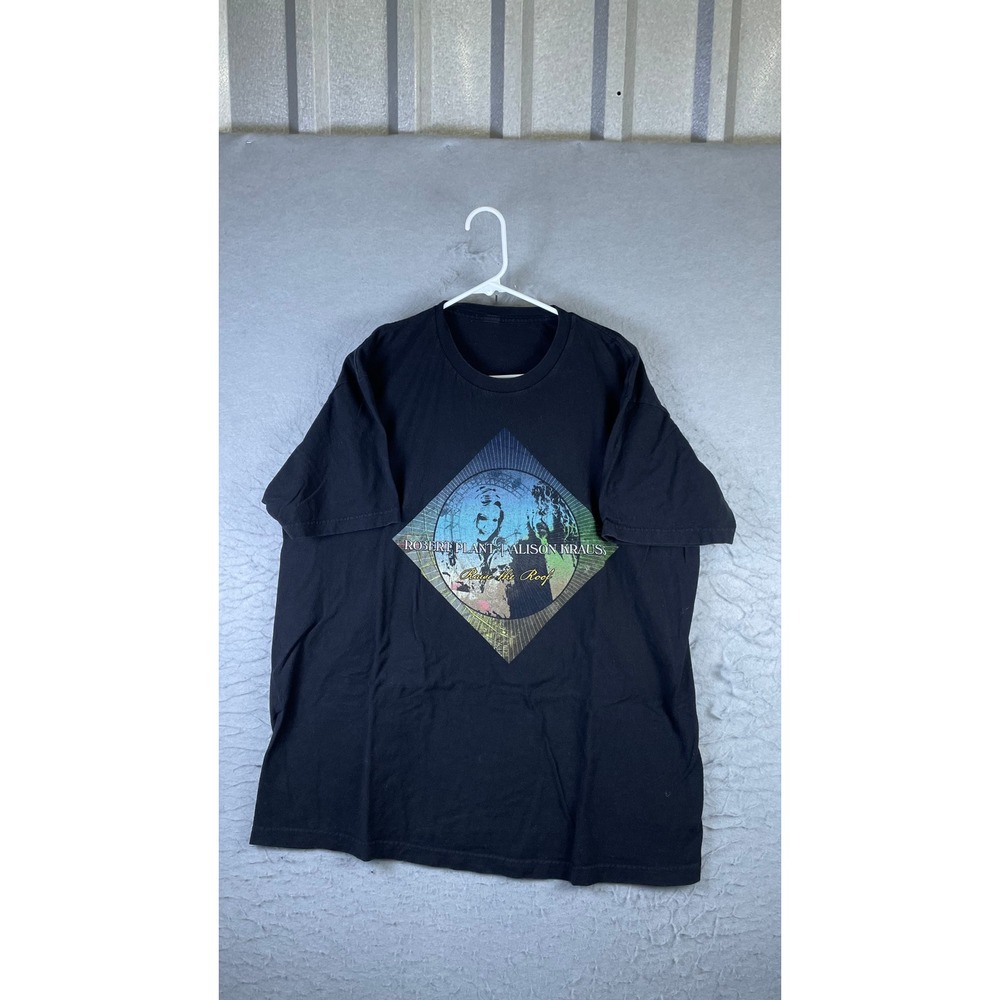 Robert Plant Alison Krauss T-Shirt Men XL Black Excellent 2022 Tour Graphic Tee